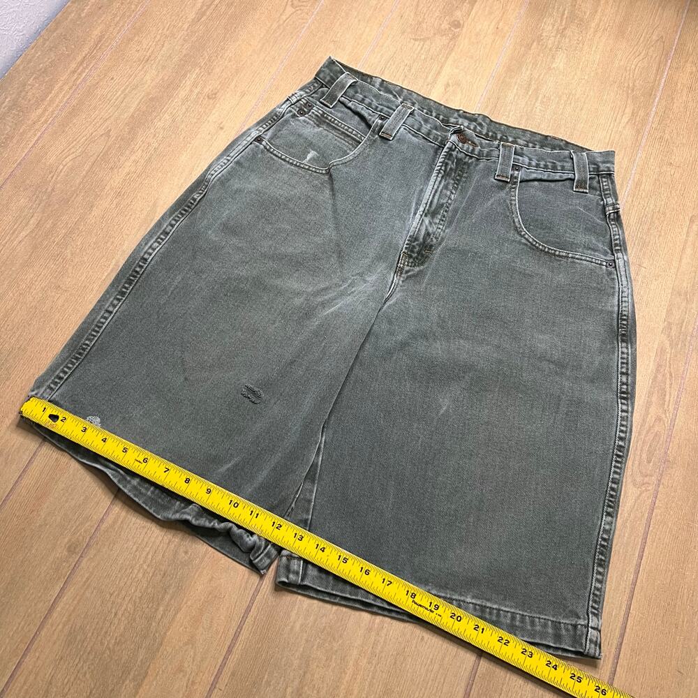 Vintage Arizona Jean Co. Men shorts Sz‎ 36 Faded Green Y2K Baggy Loose - Picture 7 of 14
